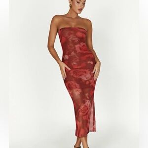 Meshki Rose Strapless Dress Women’s Size XXL Boho Dress Plus Size